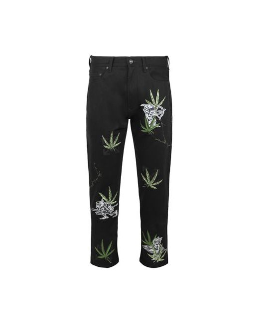 Off-White Weed Skate Fit Jeans Man Cotton