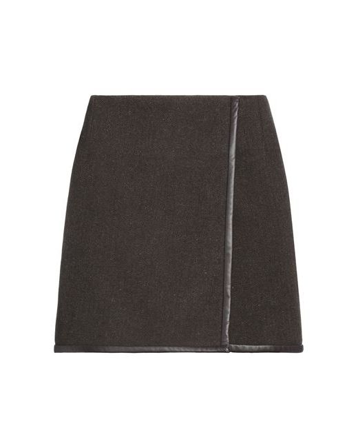 Golden Goose Mini skirt Military Virgin Wool Ovine leather