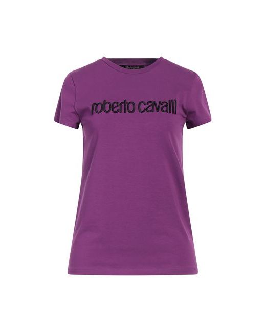 Roberto Cavalli T-shirt Mauve Cotton Elastane